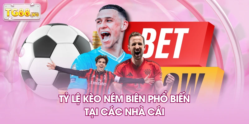 Tỷ lệ kèo ném biên phổ biến tại các nhà cái